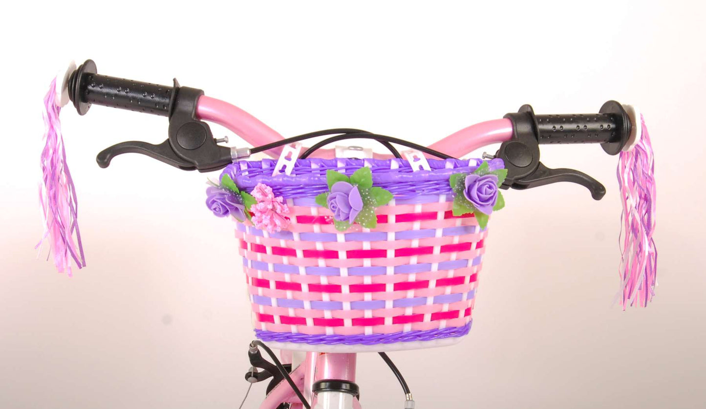 Volare Rose Kinderfiets - Meisjes - 12 inch - Roze - Twee handremmen