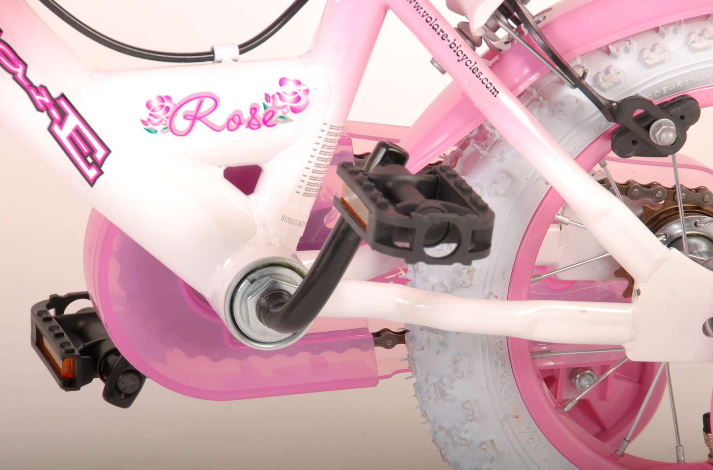 Volare Rose Kinderfiets - Meisjes - 12 inch - Roze - Twee handremmen