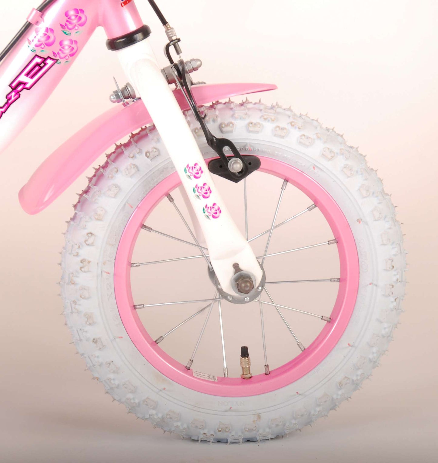 Volare Rose Kinderfiets - Meisjes - 12 inch - Roze - Twee handremmen