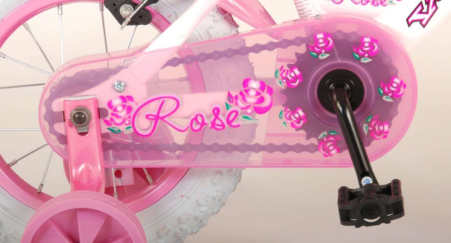 Volare Rose Kinderfiets - Meisjes - 12 inch - Roze - Twee handremmen