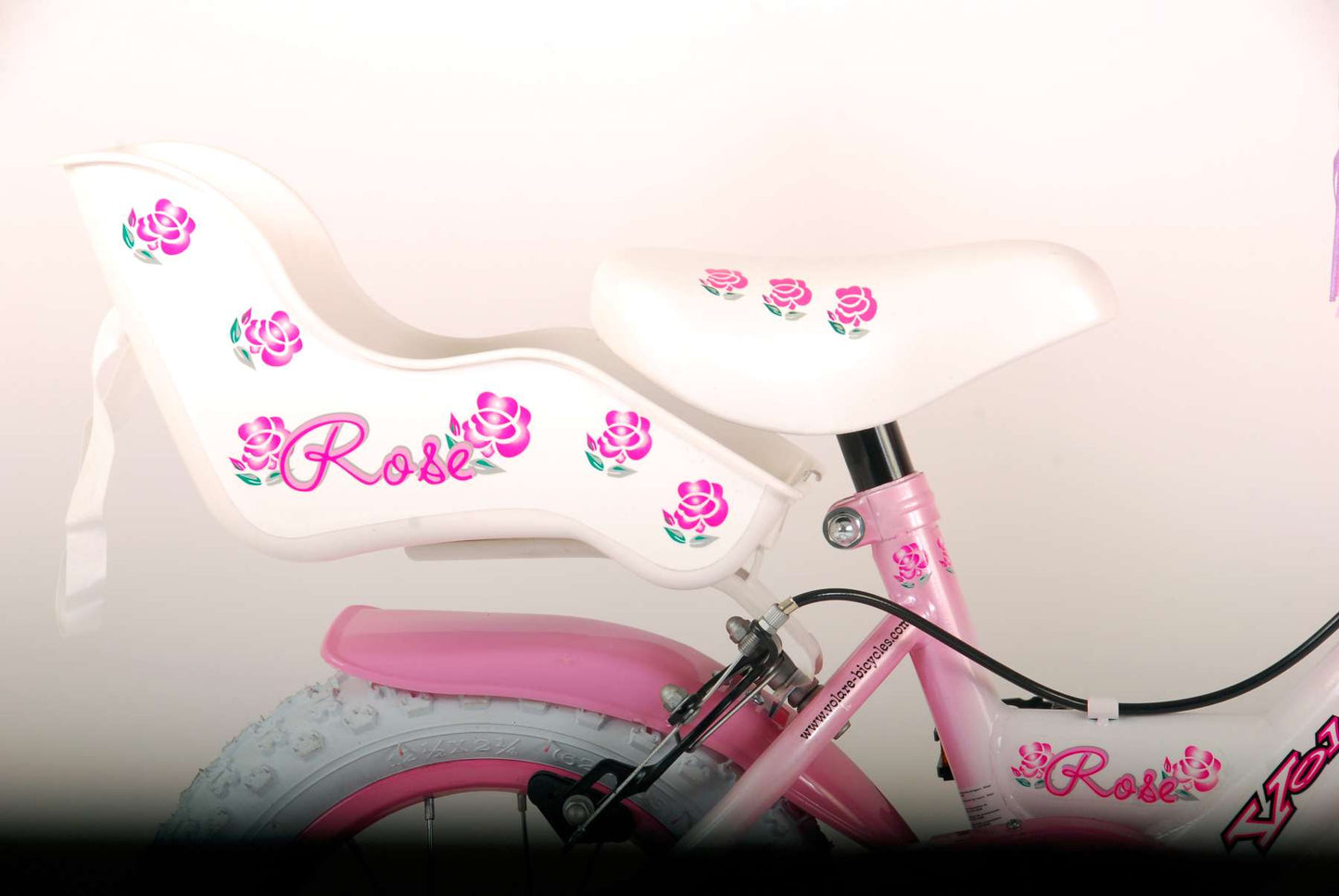 Volare Rose Kinderfiets - Meisjes - 12 inch - Roze - Twee handremmen