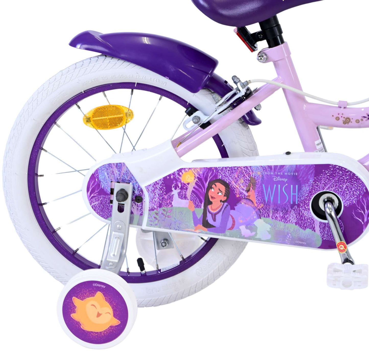 Disney Wish Kinderfiets - Meisjes - 16 inch - Paars - Twee handremmen