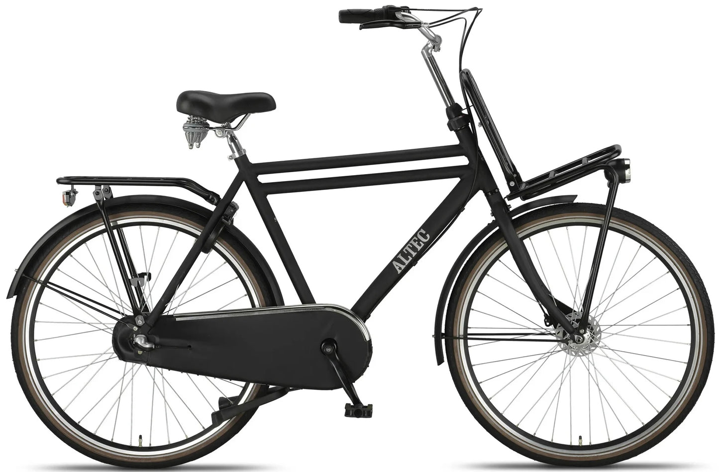 Altec Retro Transportfiets 28inch Heren 57 Mat Zwart