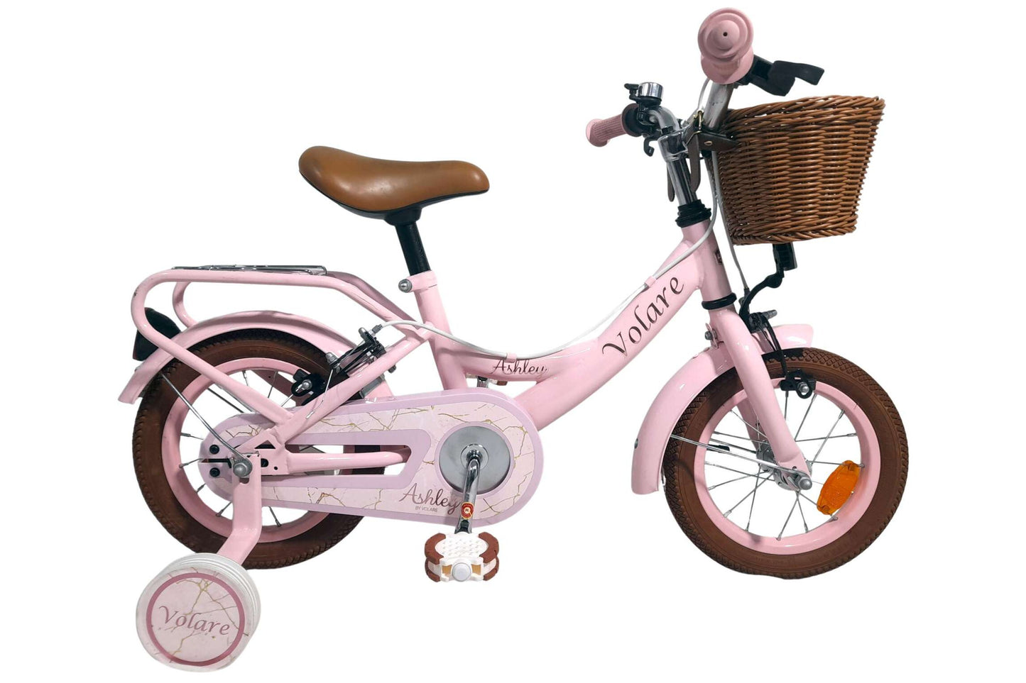 Volare Ashley Kinderfiets - Meisjes - 14 inch - Roze - Twee Handremmen