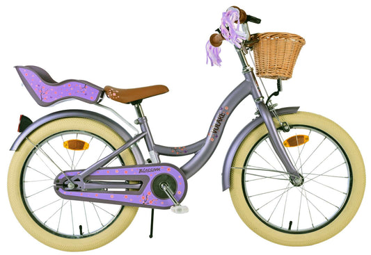 Volare Blossom Kinderfiets - Meisjes - 18 inch - Paars (rijklaar)