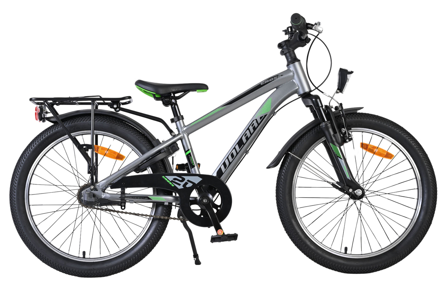 Volare Cross Kinderfiets - Jongens - 20 inch - Grijs - 3 versnellingen