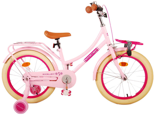 Volare Excellent Kinderfiets - Meisjes - 18 inch - Roze(rijklaar)