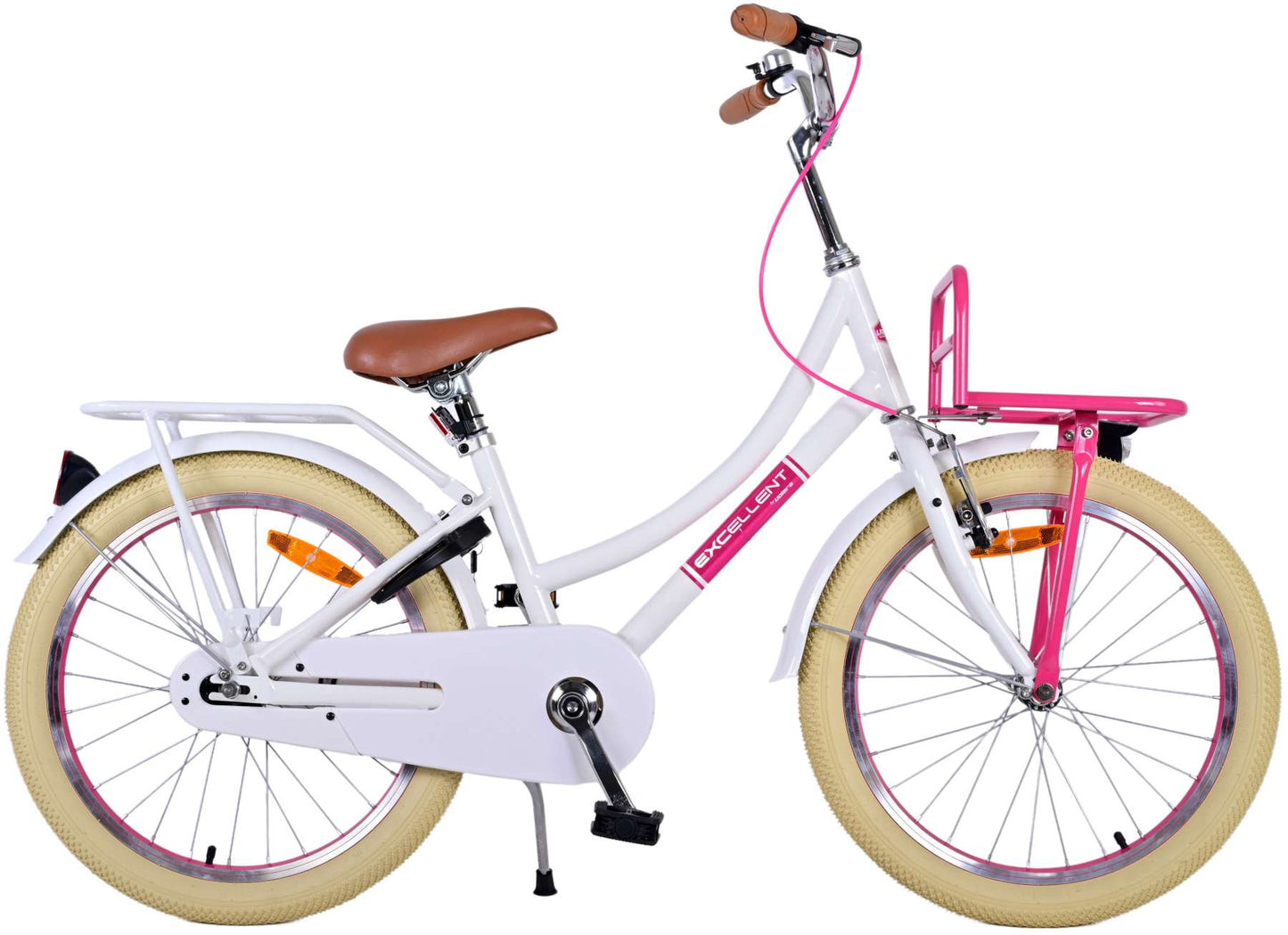 Volare Excellent Kinderfiets - Meisjes - 26 inch - Wit(rijklaar)