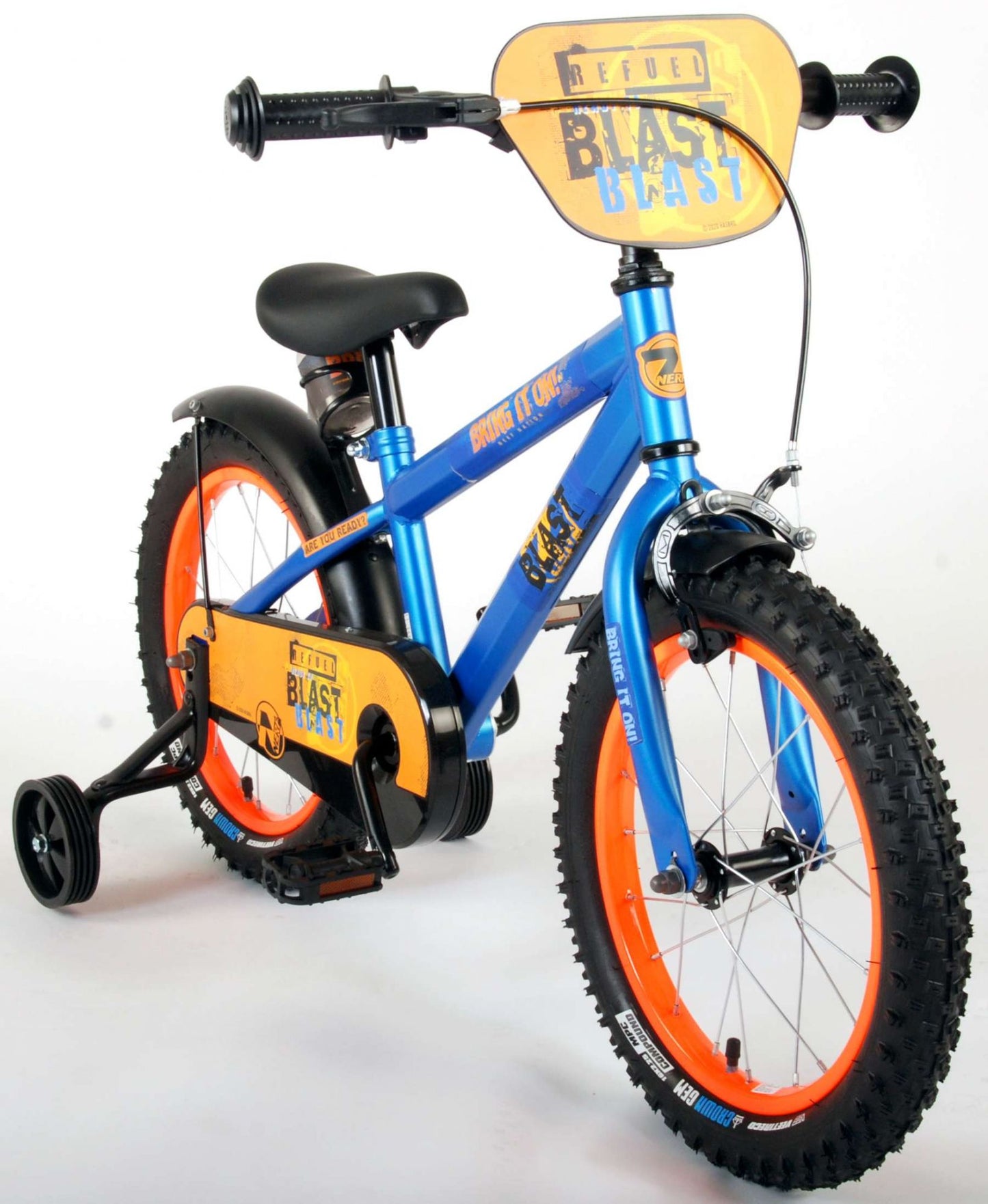 NERF Kinderfiets - Jongens - 16 inch - Satijn Blauw