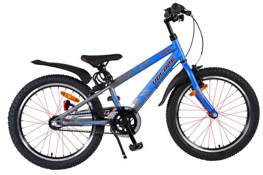 Volare Rocky Kinderfiets - 20 inch - 3 speed - Blauw/Grijs