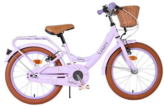 Volare Ashley Kinderfiets - Meisjes - 18 inch - Lila - Twee handremmen