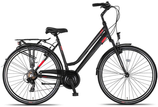 Altec Ventura Trekking V-Brakes Dames 28 inch Black-Red *** VASTE LAGE PRIJS ***