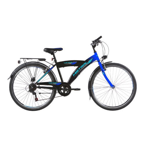 Wings Mistral Jongensfiets 26 Inch 6 Versnellingen Zwart Blauw