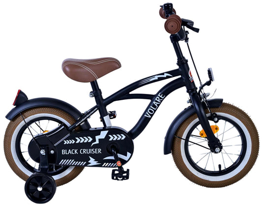 Volare Black Cruiser Kinderfiets - Jongens - 12 inch - Zwart